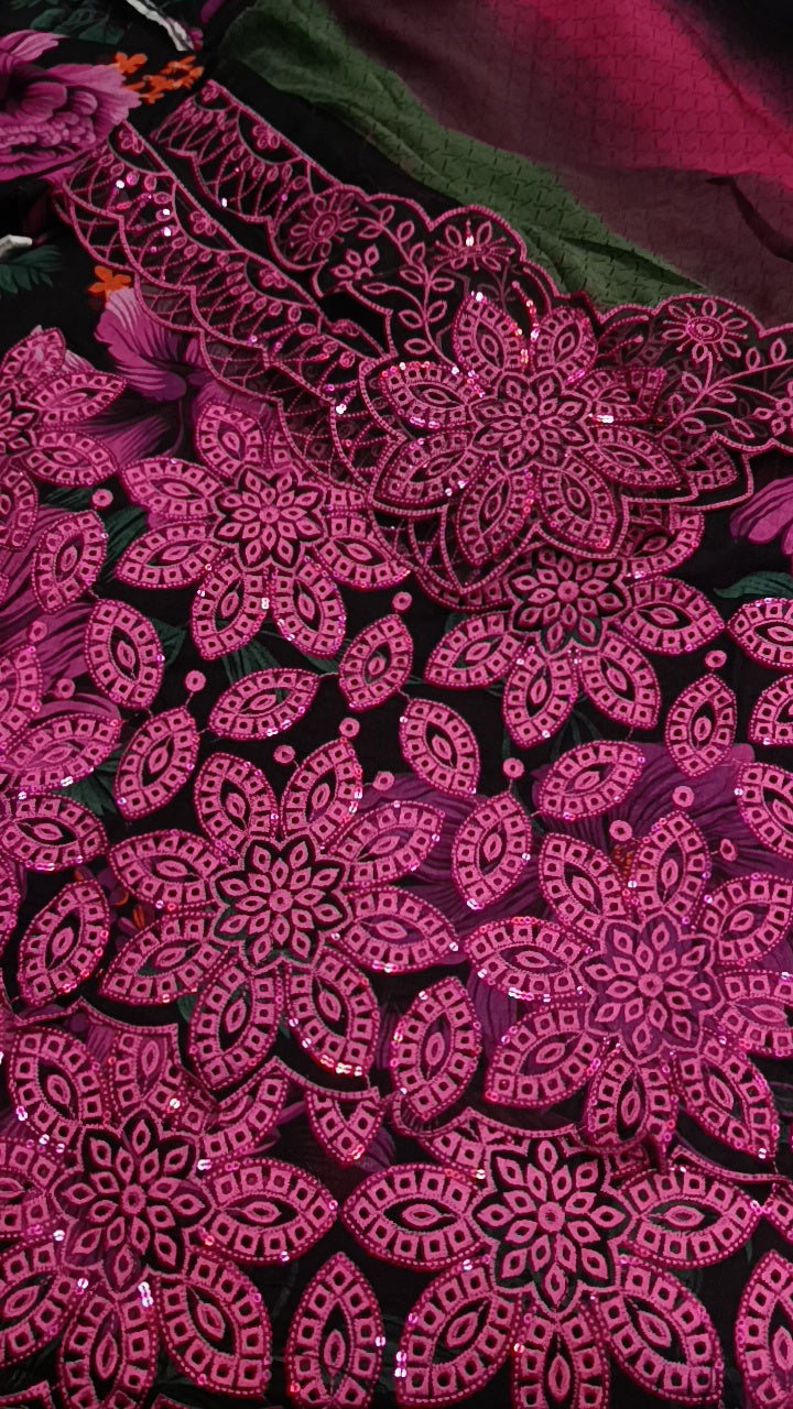 3pc Iznik heavy daman palu Lawn