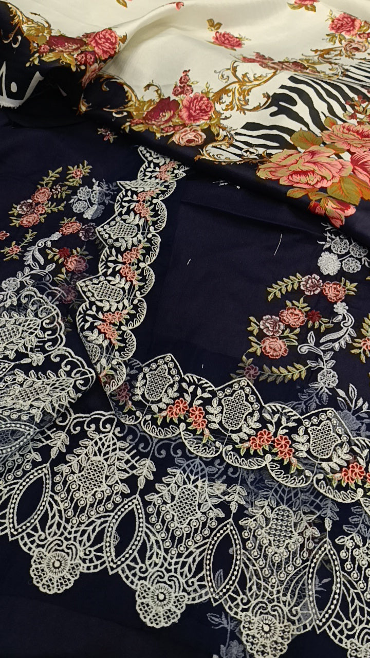 3pc sultan blue dhanak winter