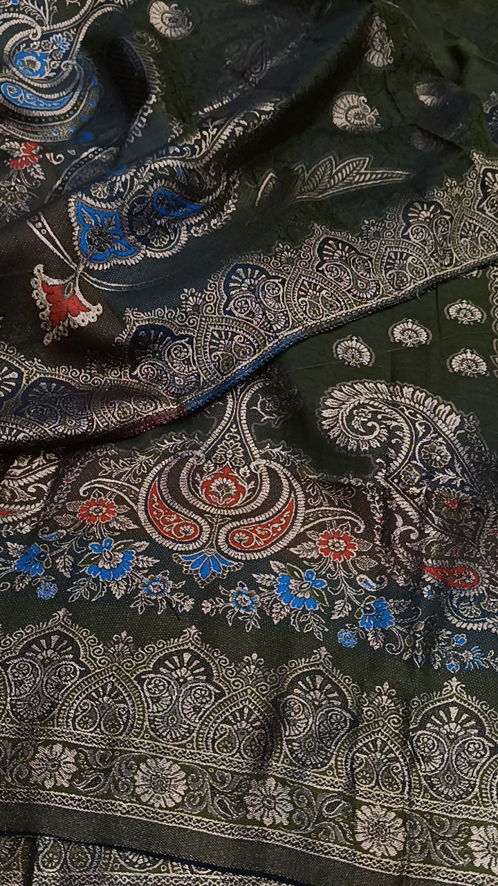 3pc moonlight mehndi banarsi