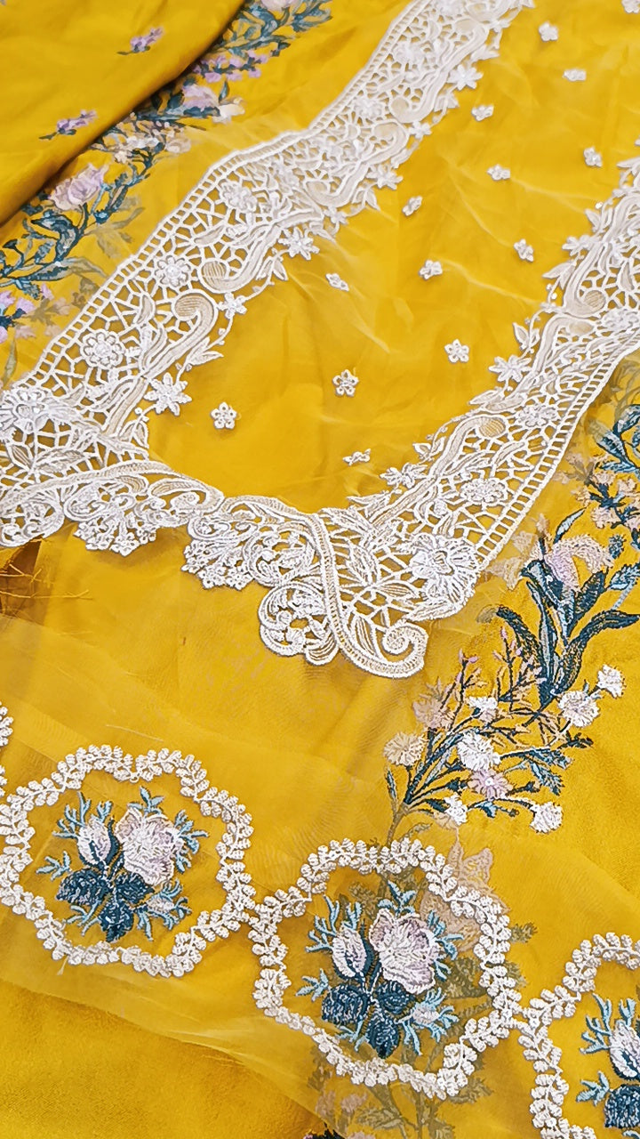 2pc yellow khaf Aziz dhnakh