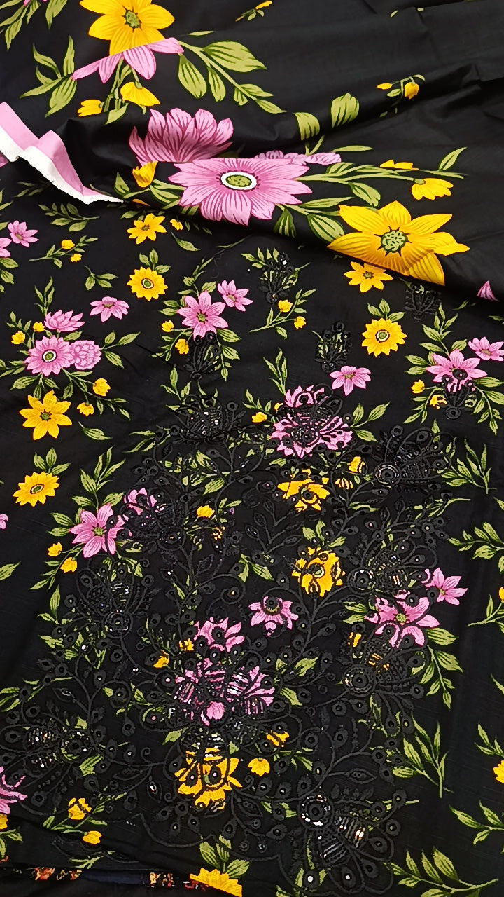 3pc latina black khaddar