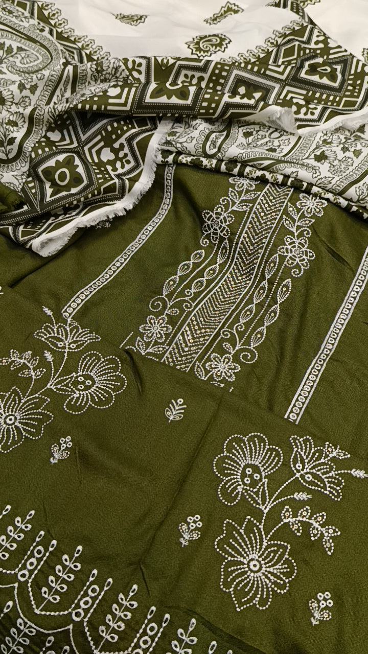 3pc sehrish mehndi dhankh