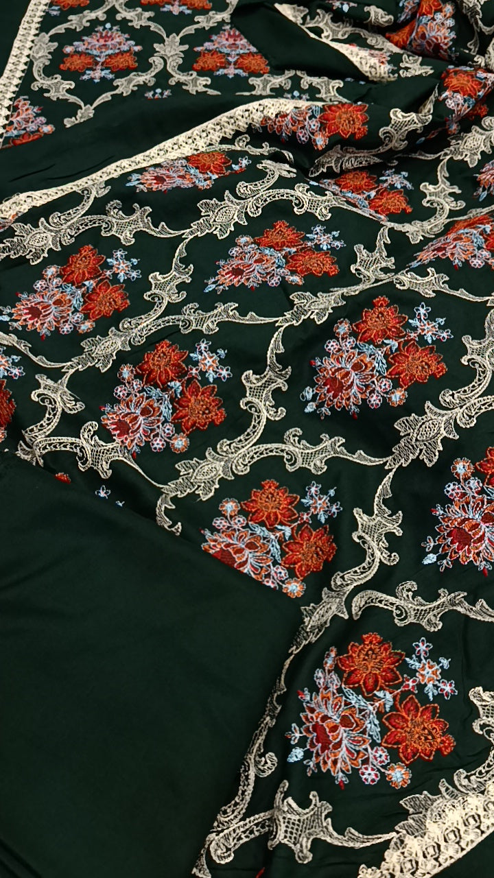 3pc Sudaan green dhanank