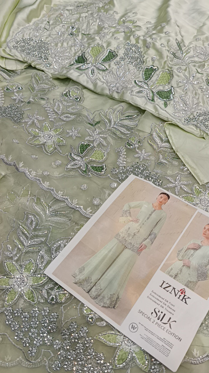 2pc off white Iznik muskh Reena silk