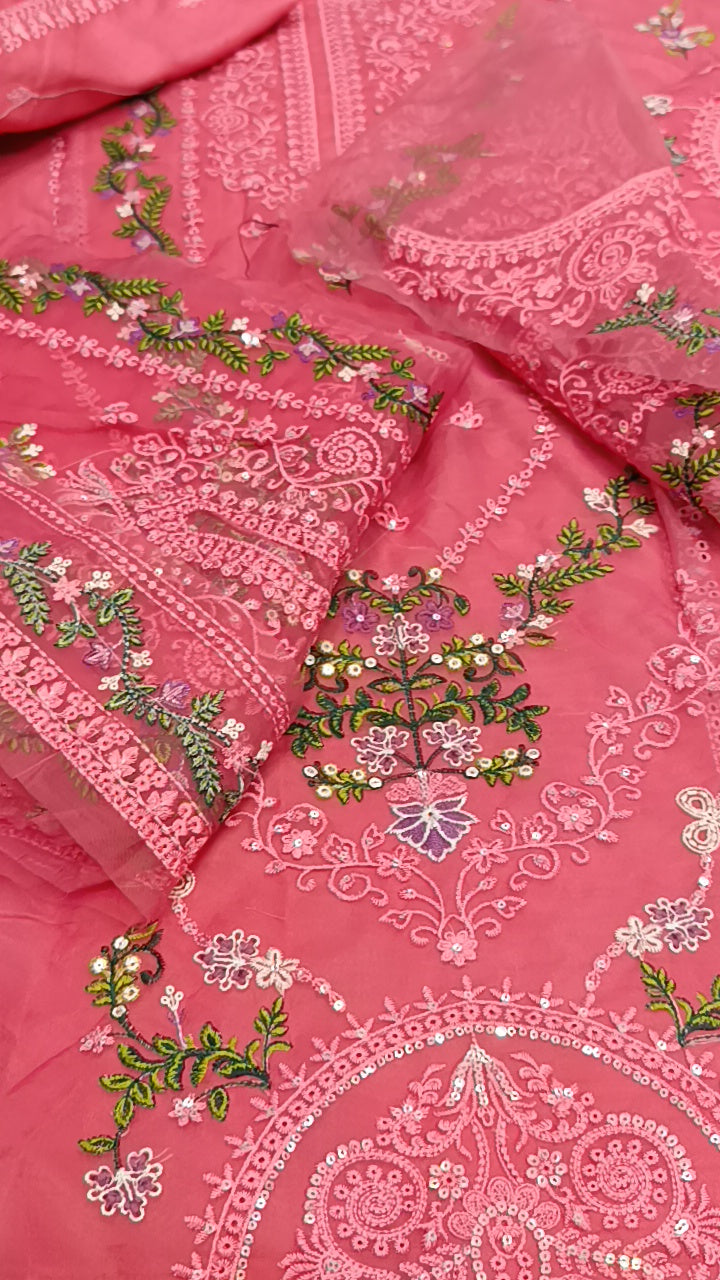 2pc peechy pink fabeha dhnakh