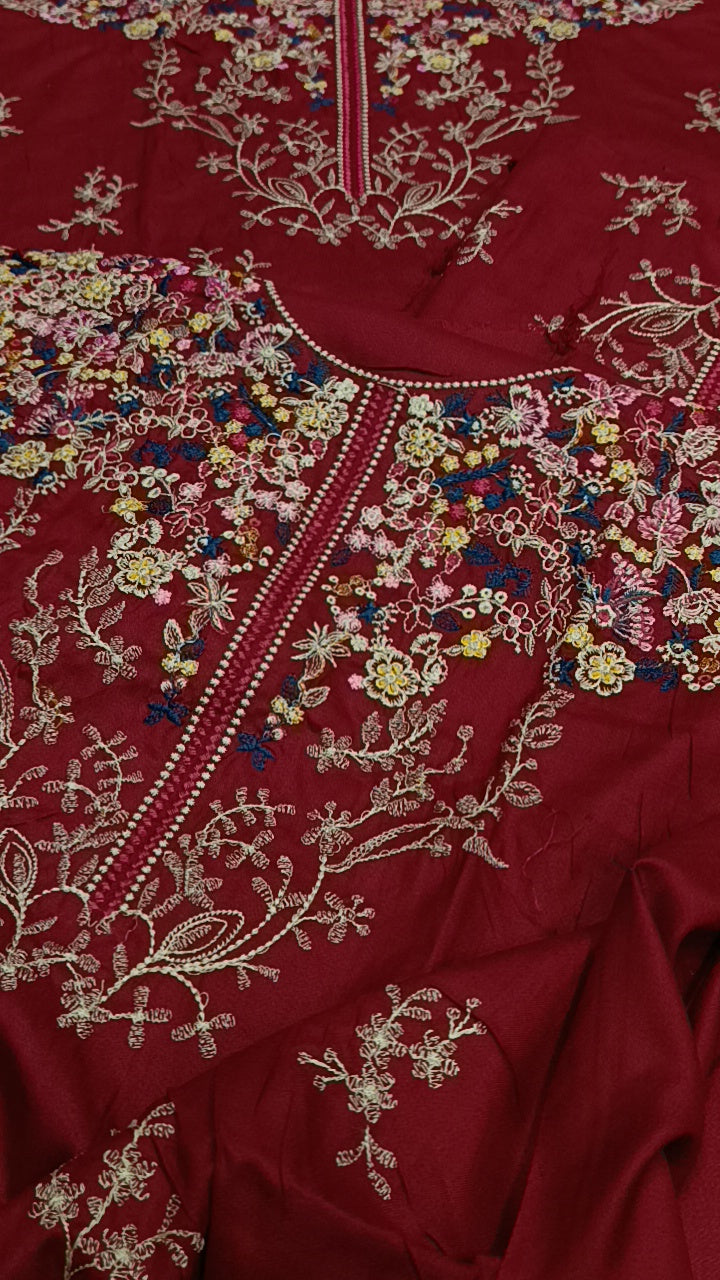 2pc red Zubaisha dhankh