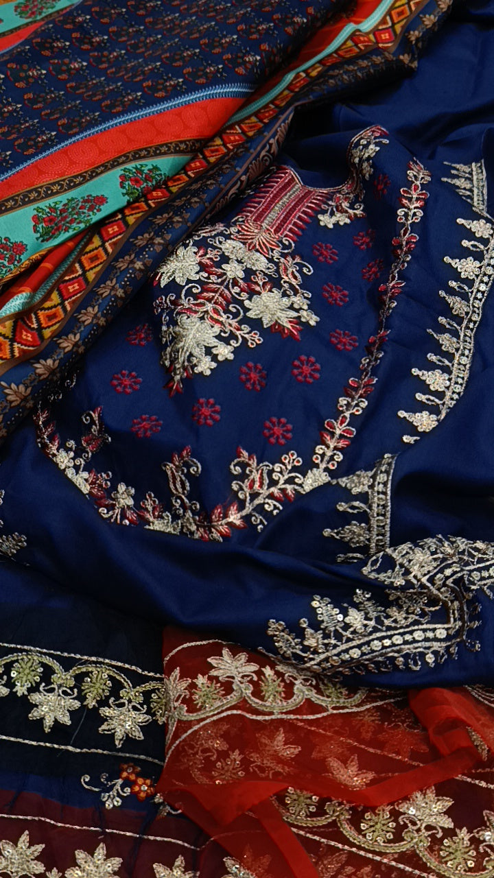 3pc ultra blue beatsss dhnakh