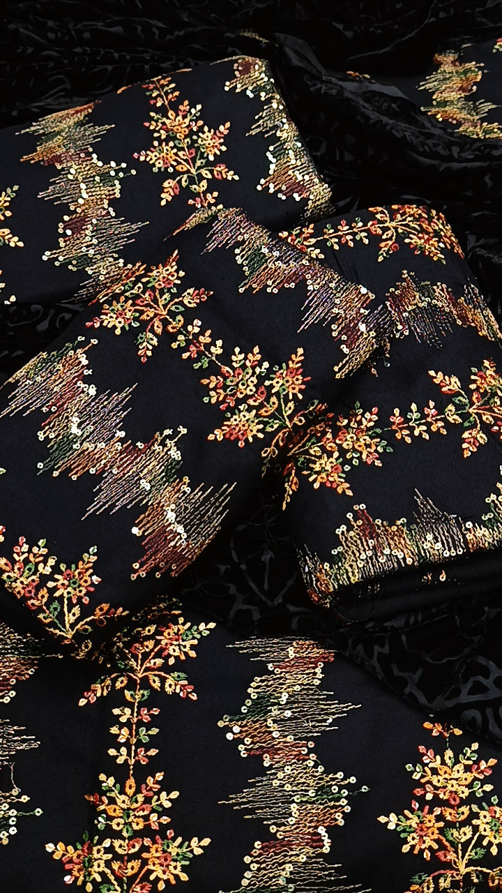 3pc black hezaaal palachi dhankh