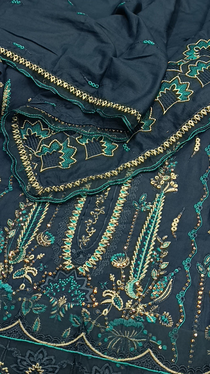 3pc Amna Zink dhankh