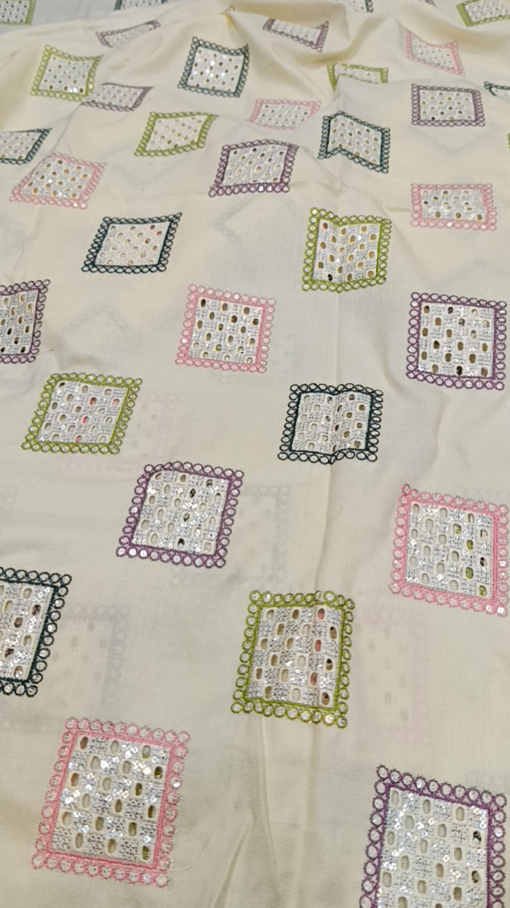 2pc off white square multi box dhankh