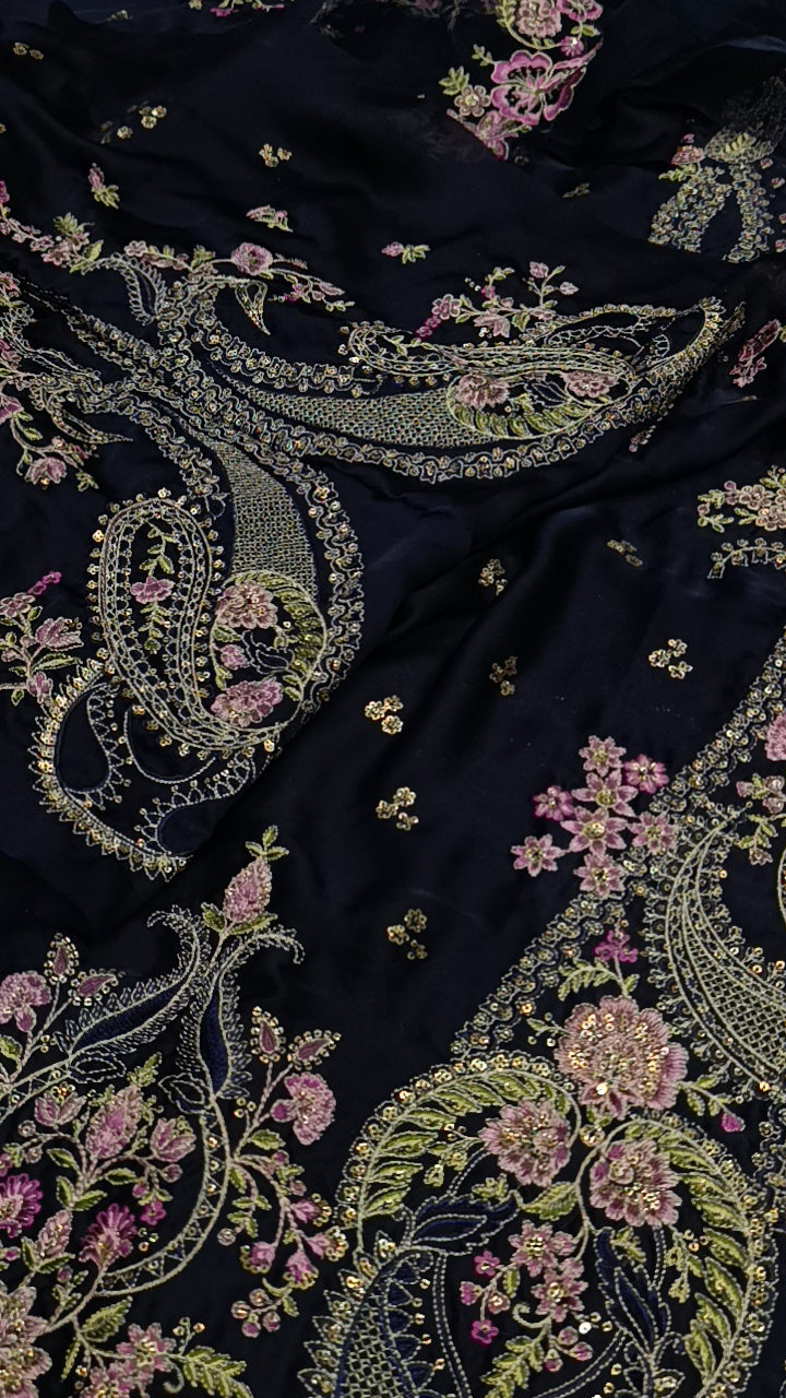 2pc fatiha silk blue