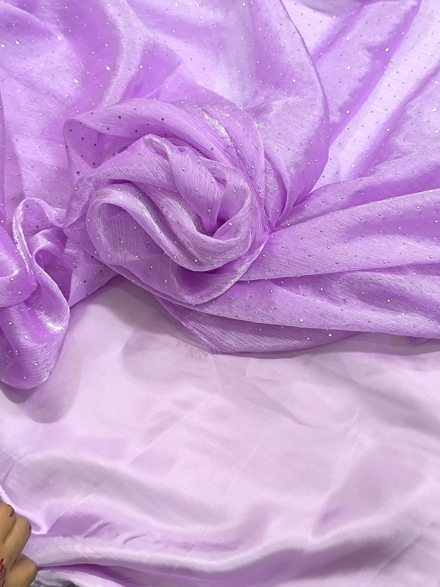 STONE WORK 3PC Suit – LILAC MUKESH