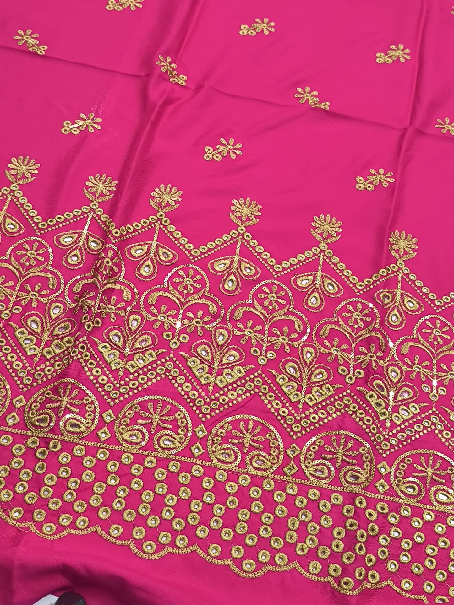 Elegant 3PC Dhanak Embroidered Suit for Women – STRUCK PINK