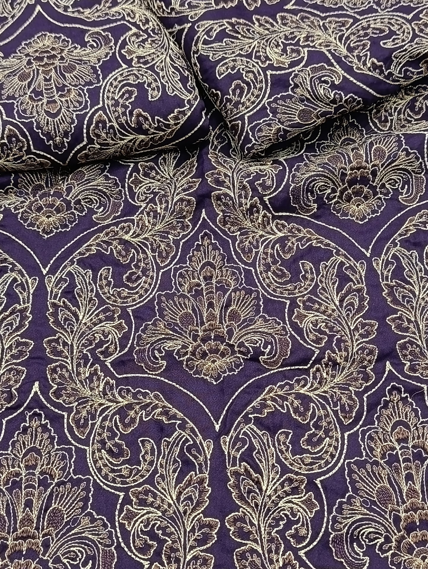 3PC DHANAK HEAVY SHAWL PAN PATA PURPLE