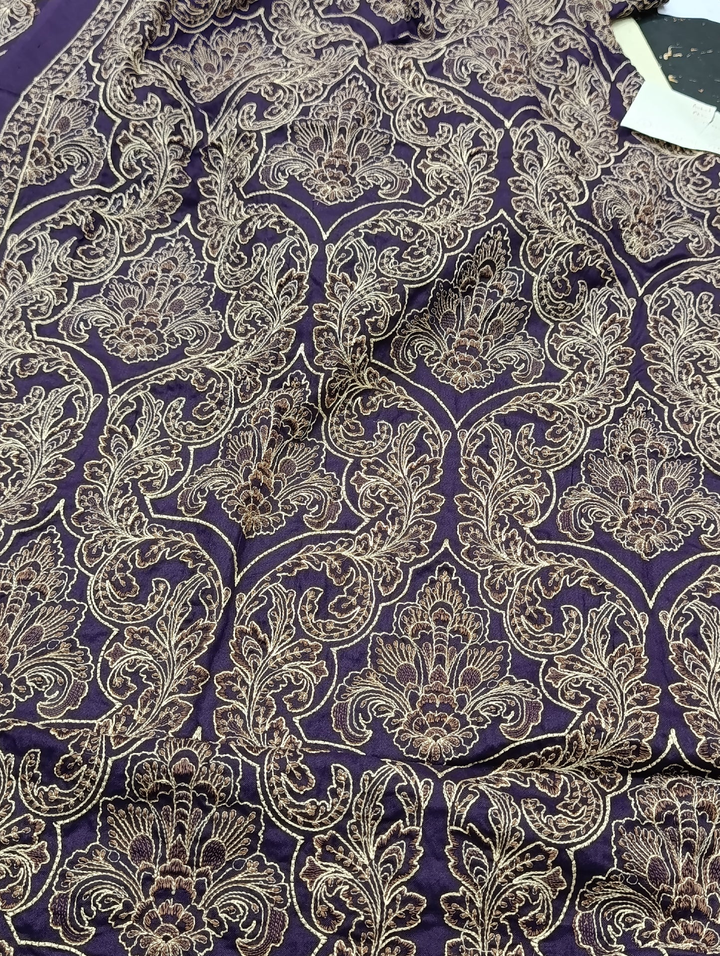3PC DHANAK HEAVY SHAWL PAN PATA PURPLE