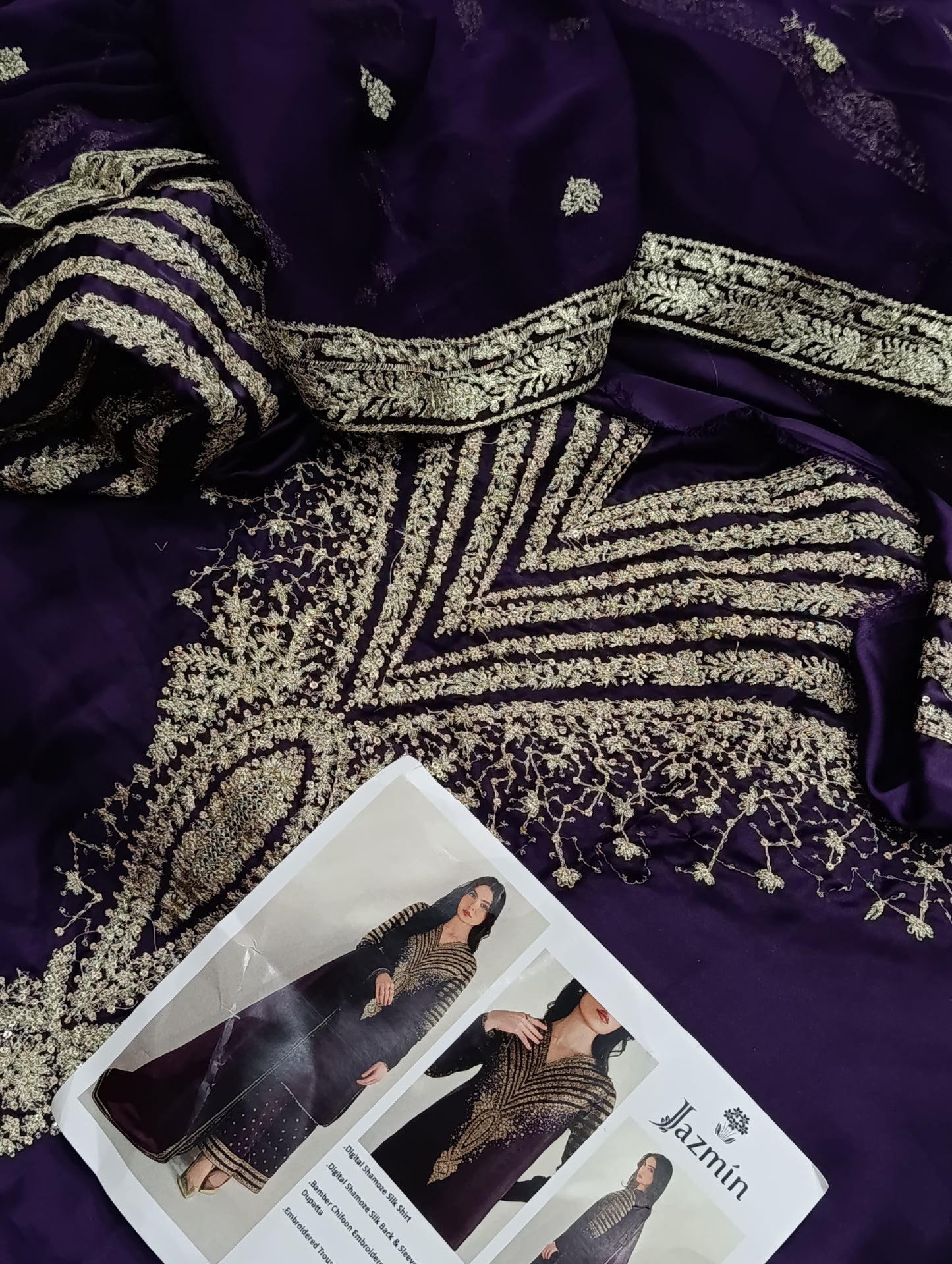 JAZMIN 3PC SILK PURPLE