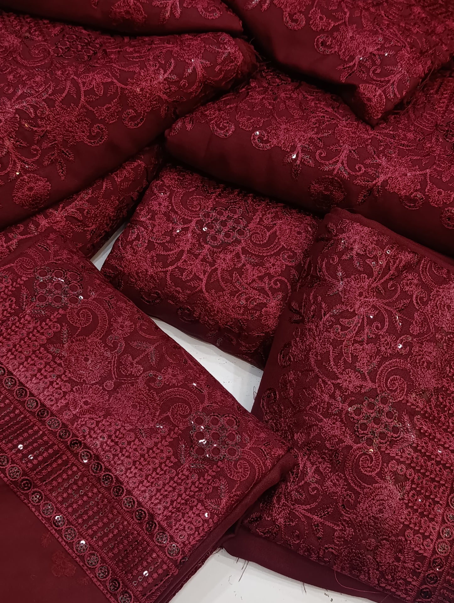 3PC DHANAK SEQUENCE WORK FSL MAROON HEAVY