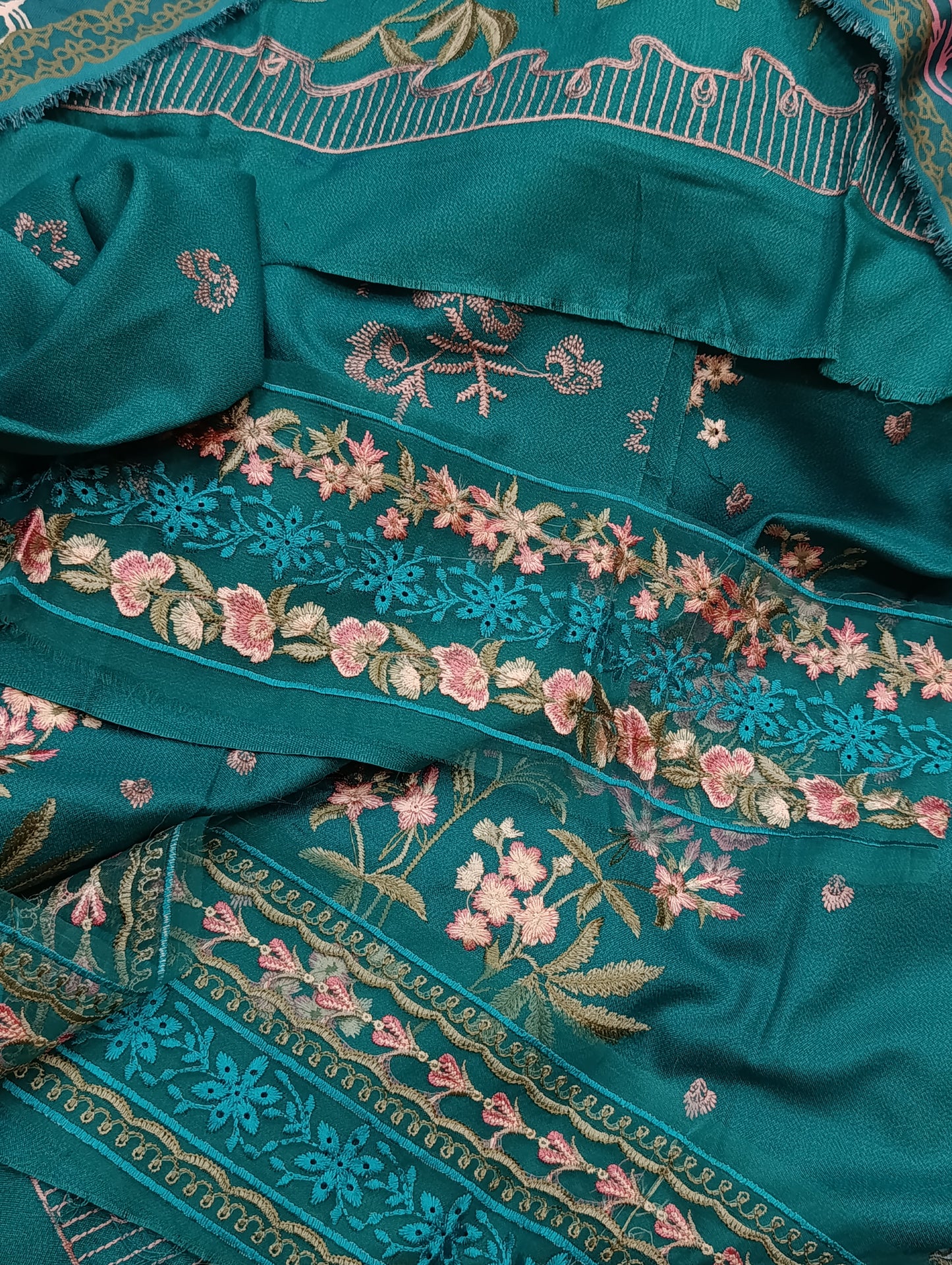 3pc dhanak sobia nazir sea green