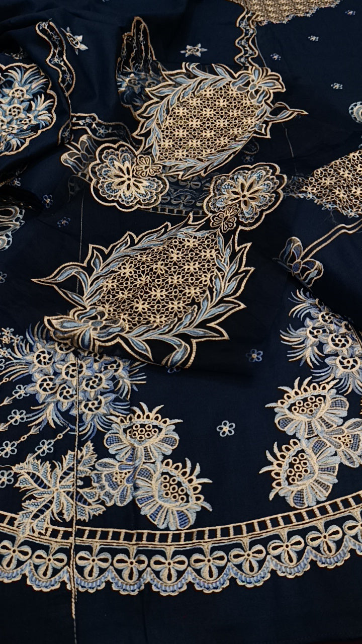 3pc manara blue dhankh