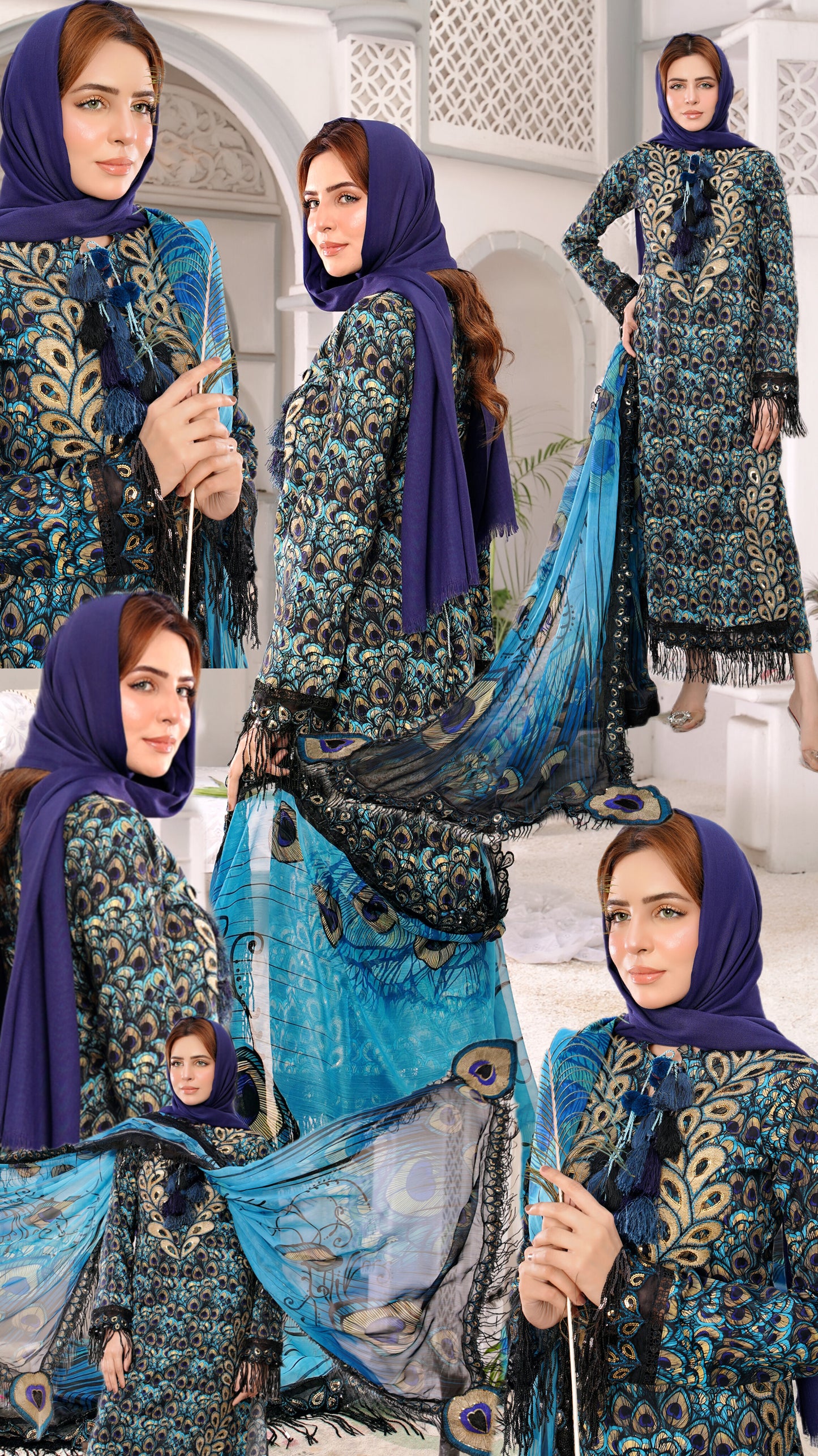 3pc Mayuri R prints lawn