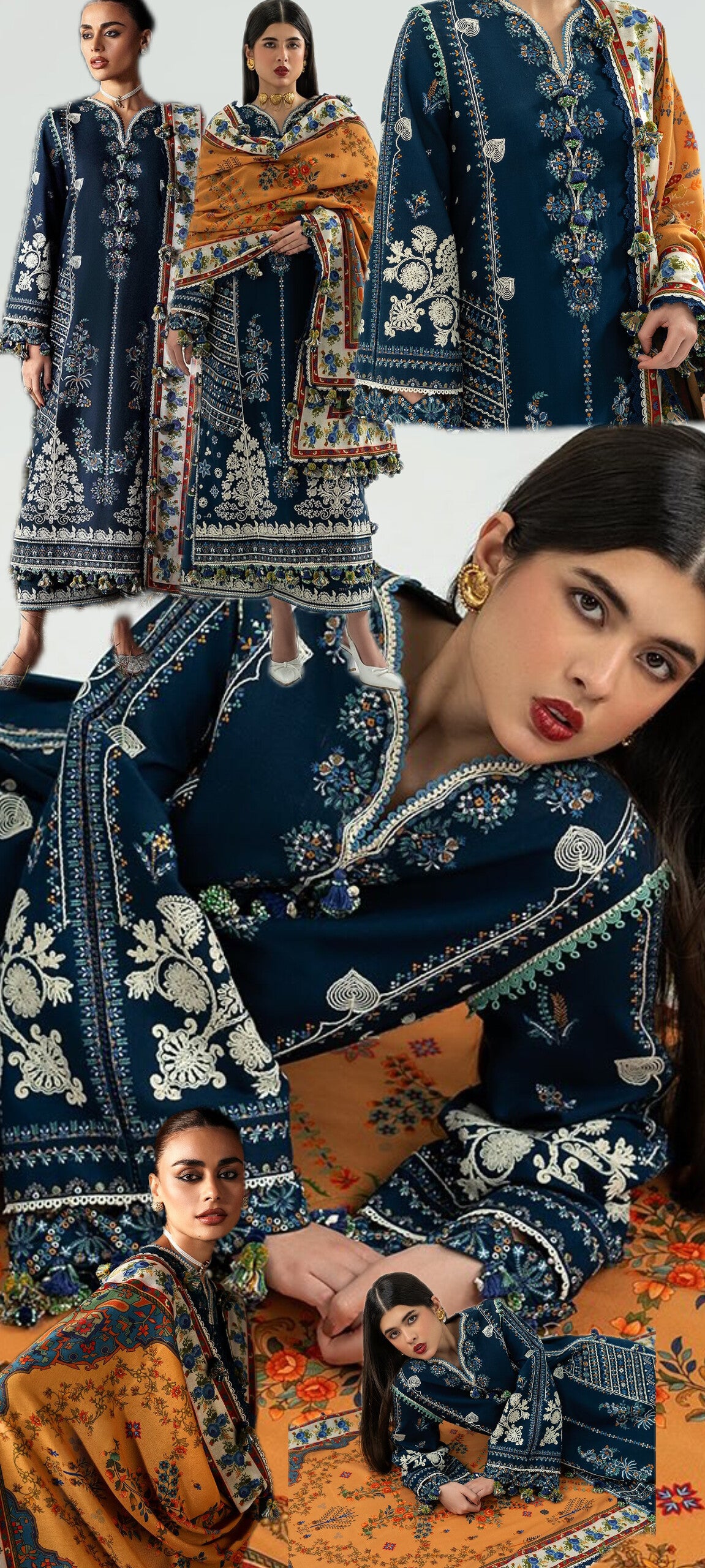 3pc Hussain rehar Stella lawn