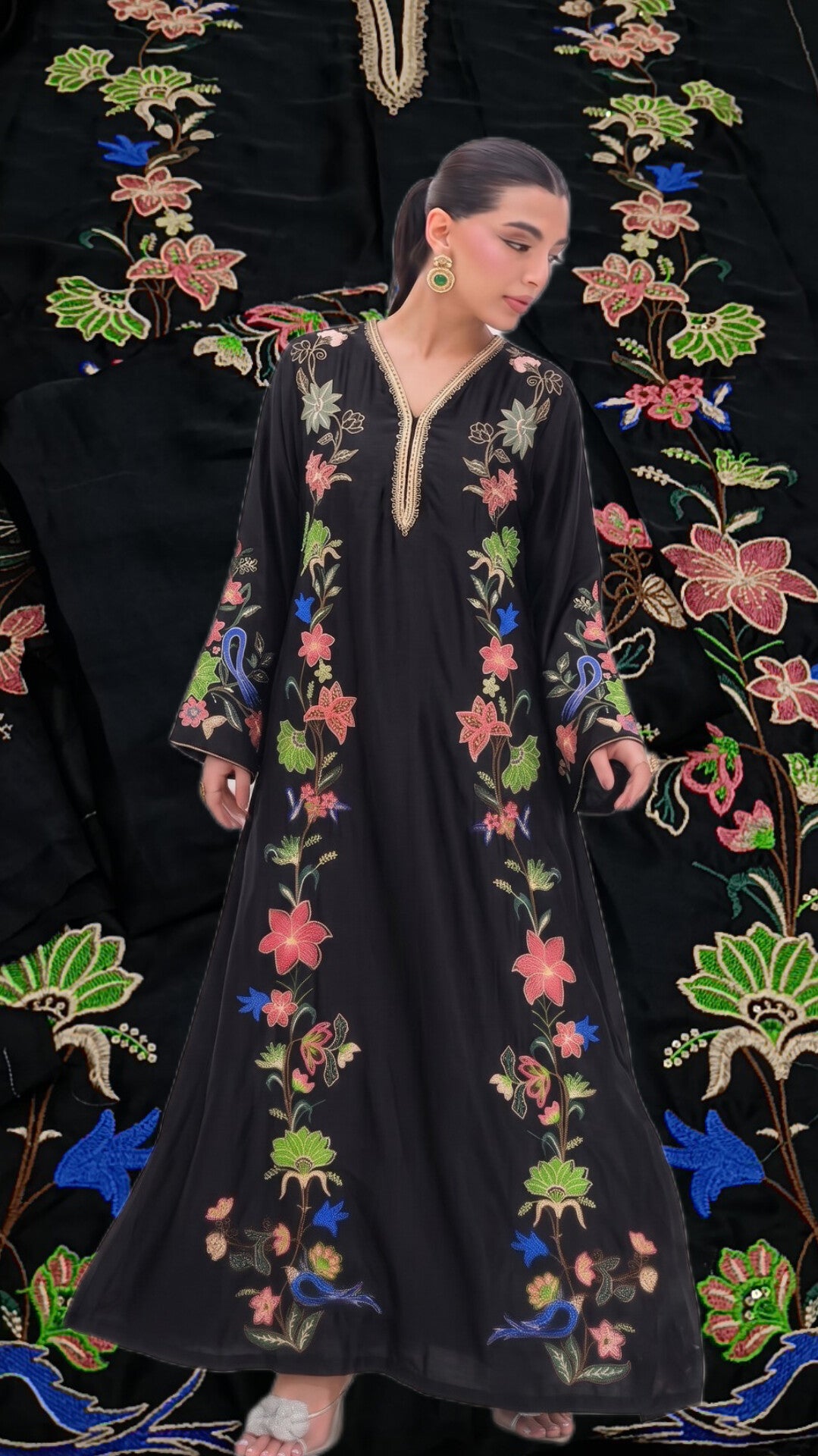 2pc fairytale black silk