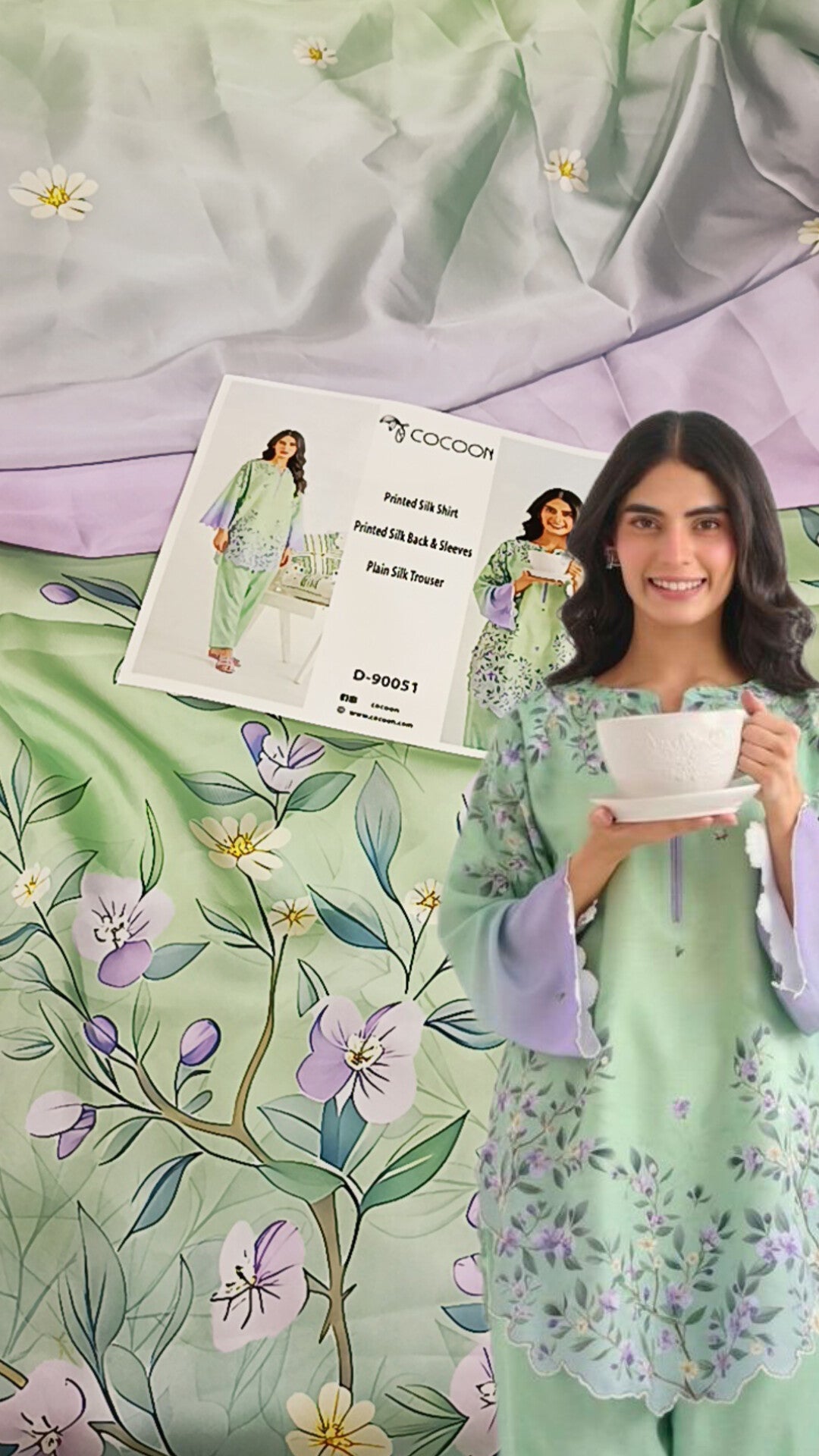 2pc cocoon pista silk
