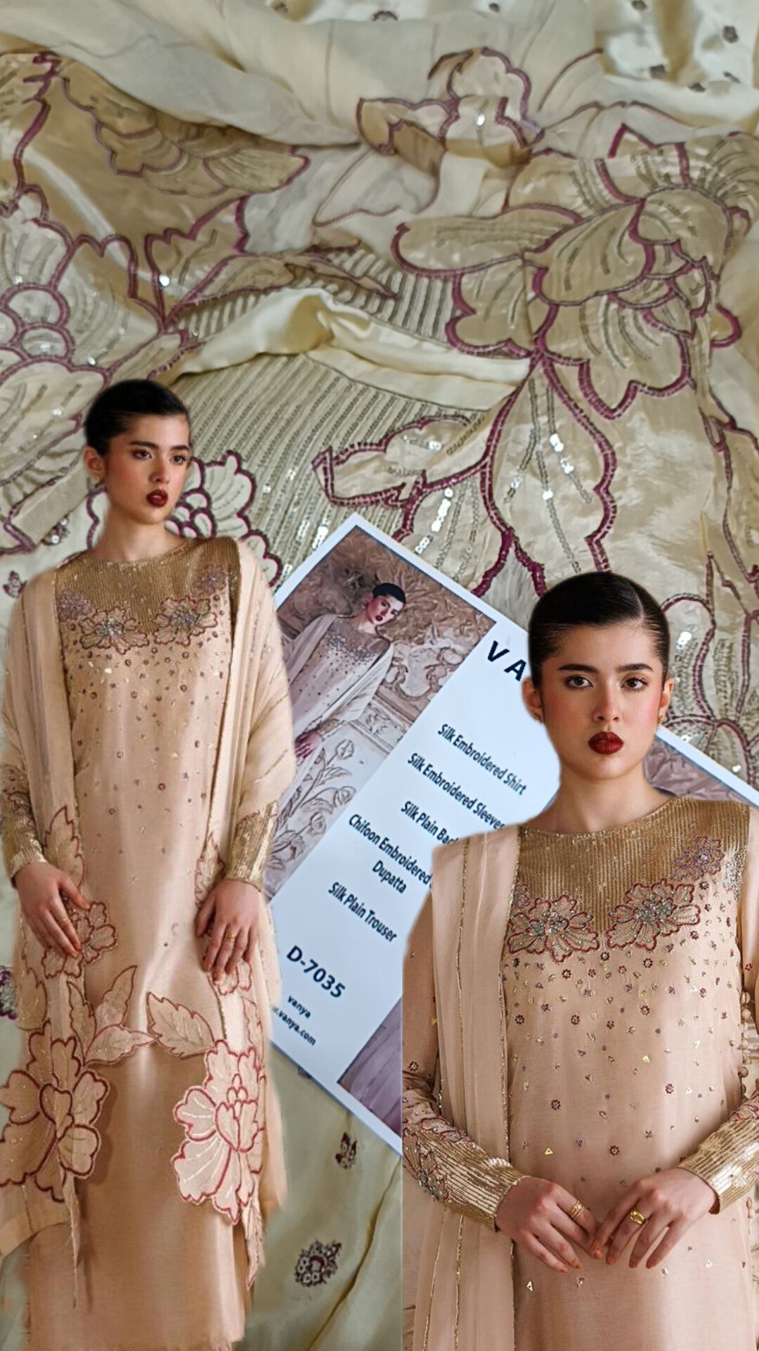 3pc Vanya larosea skin silk