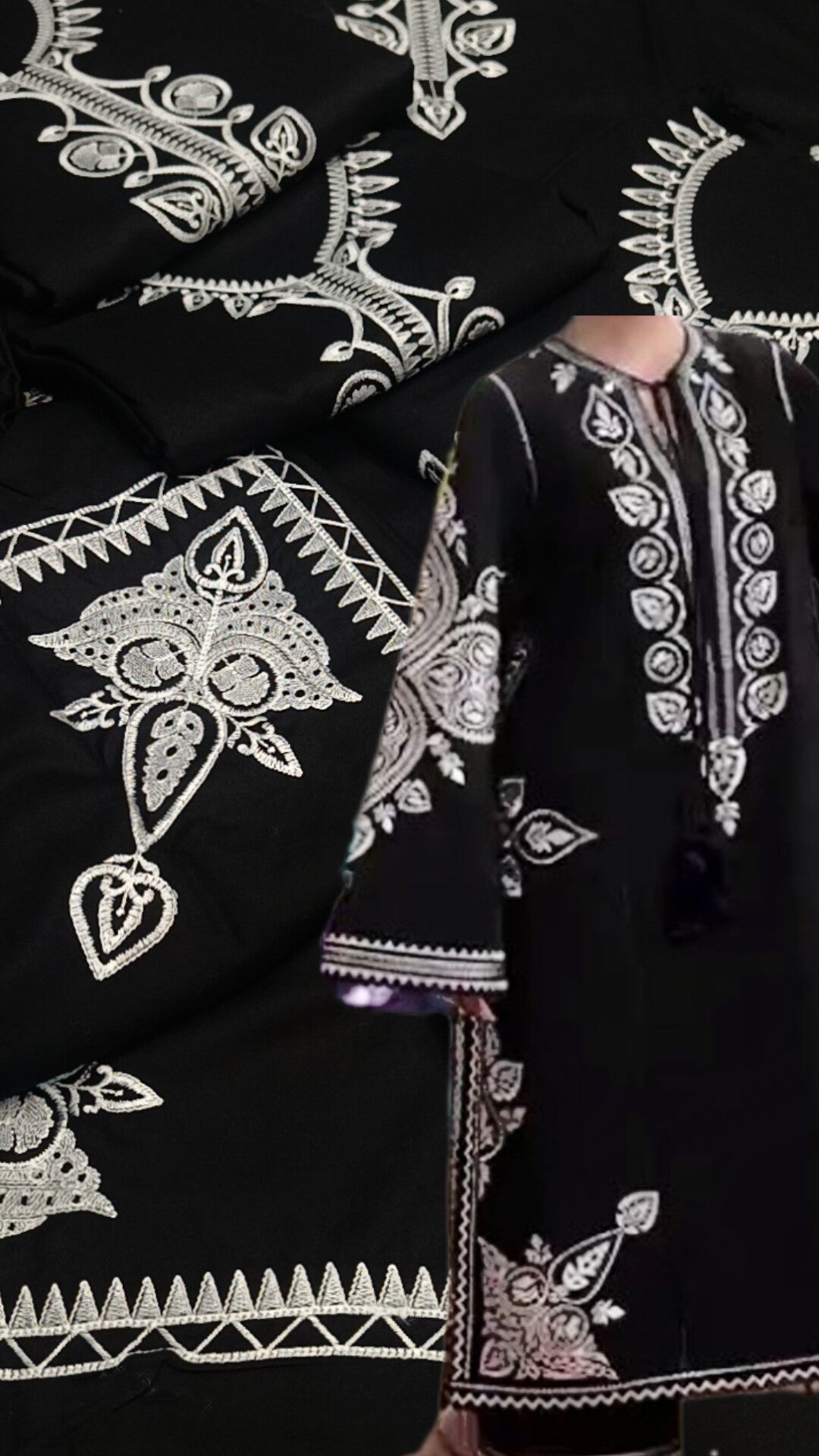 2pc temple black dhankh