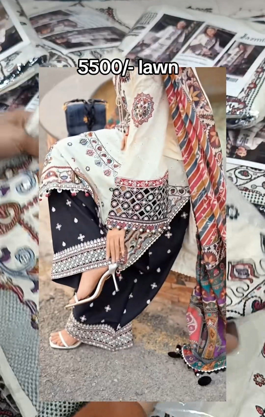 3pc jazmin hira Faisal lawn