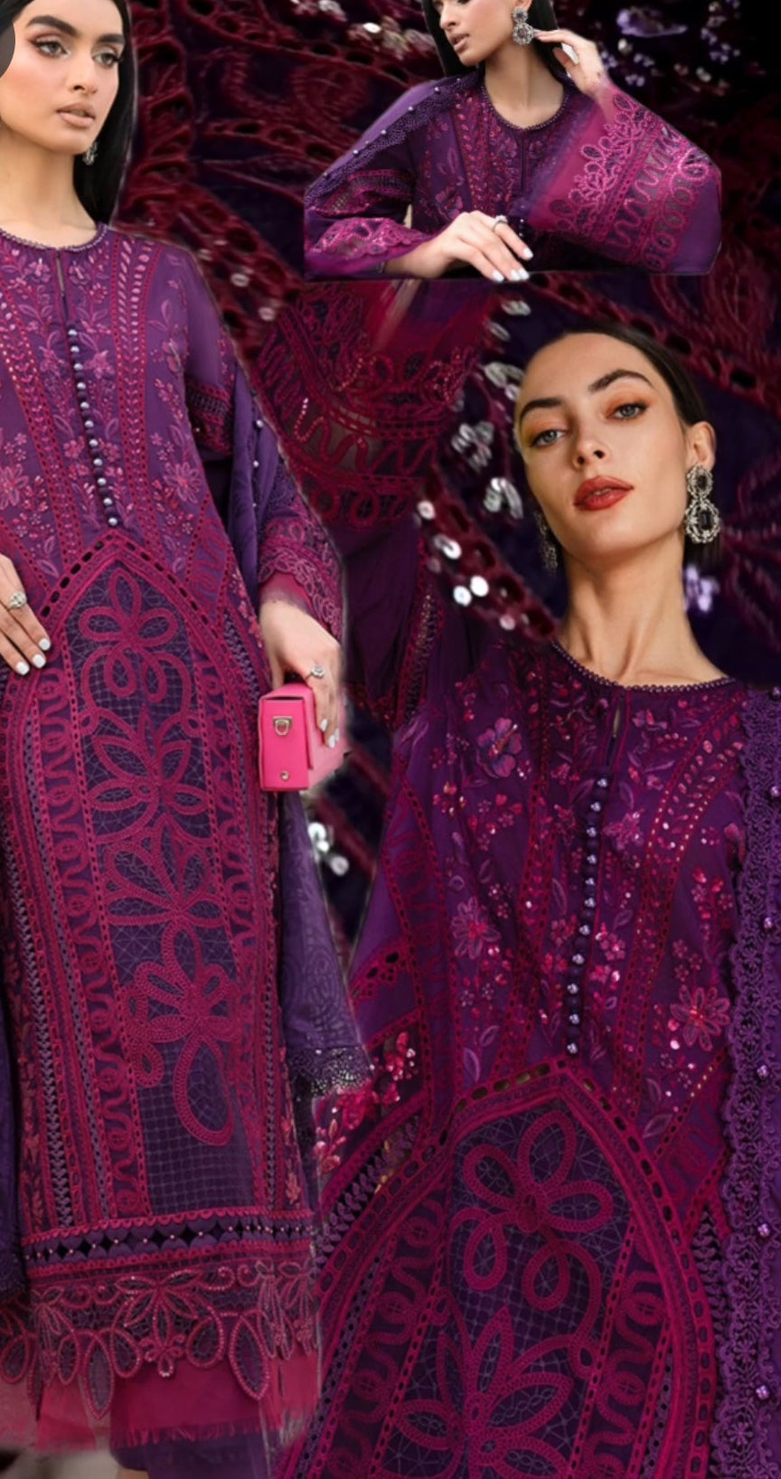 3pc MB magenta lawn