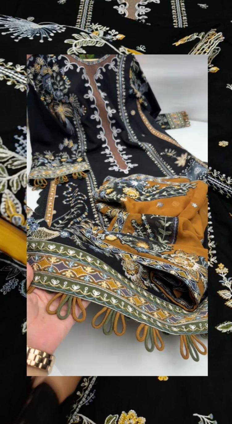 3pc zuni black dhanak