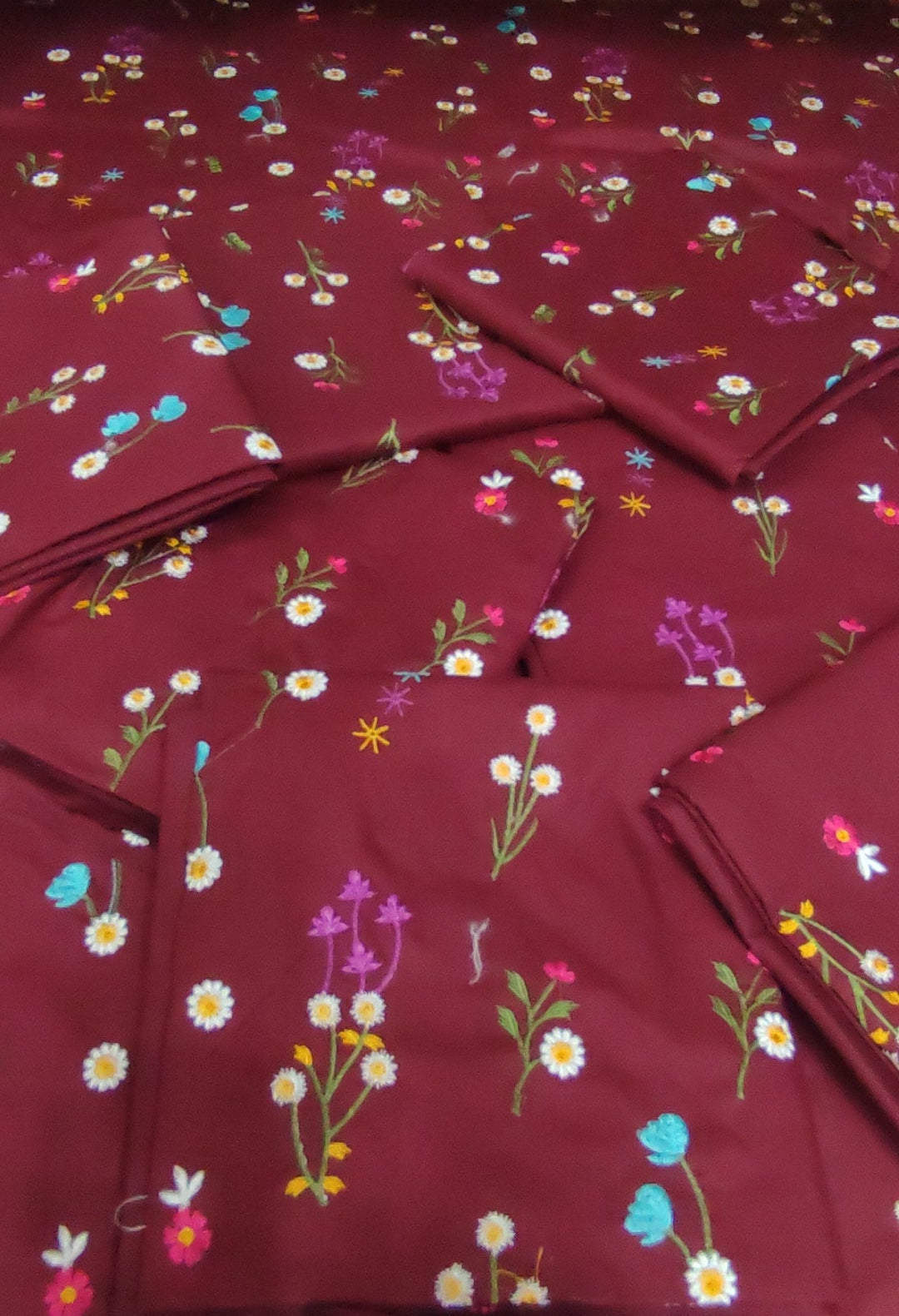 2pc Bliss maroon lawn
