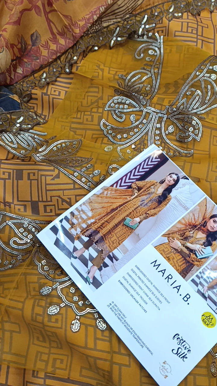 3pc mb print zig zag silk