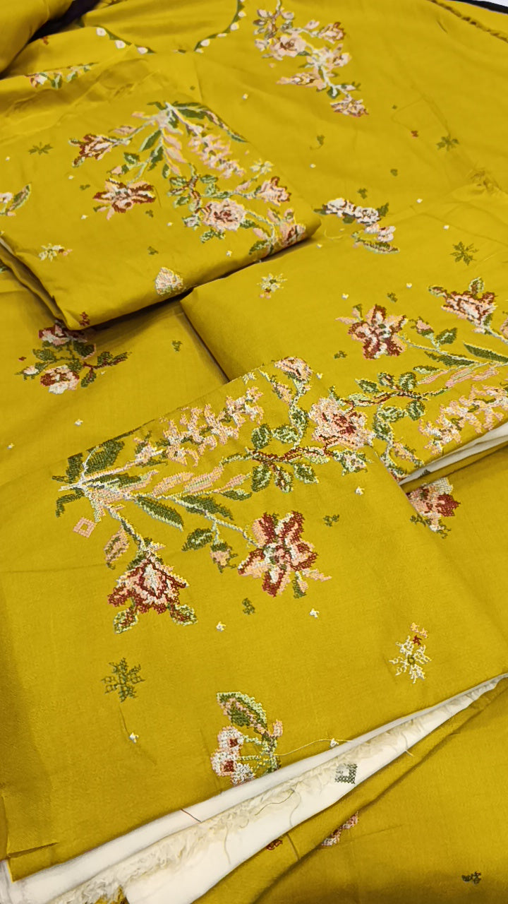 2pc Dhani cross karahi dhankh
