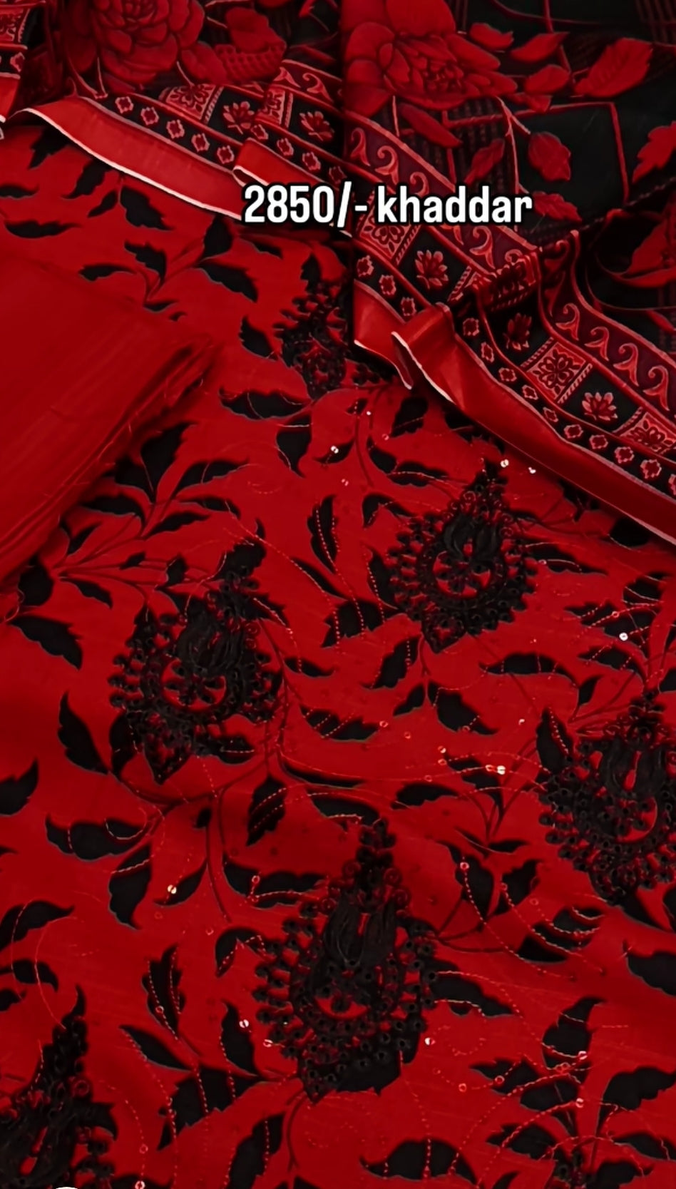 3pc fairyyy red black khader