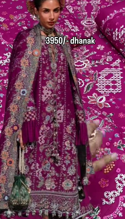 3pc purplish Bipasha dhankh