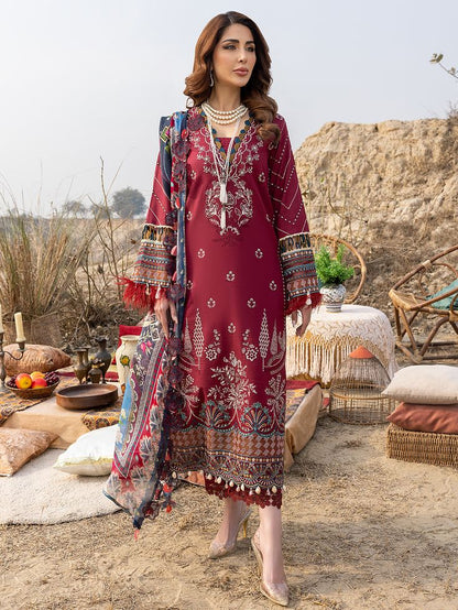 3pc dhanak izel maroon