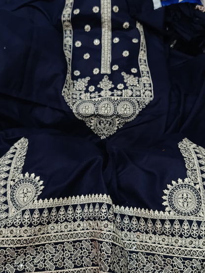 2pc dhanak Nayab Blue