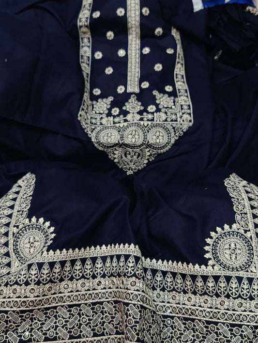 2pc dhanak Nayab Blue