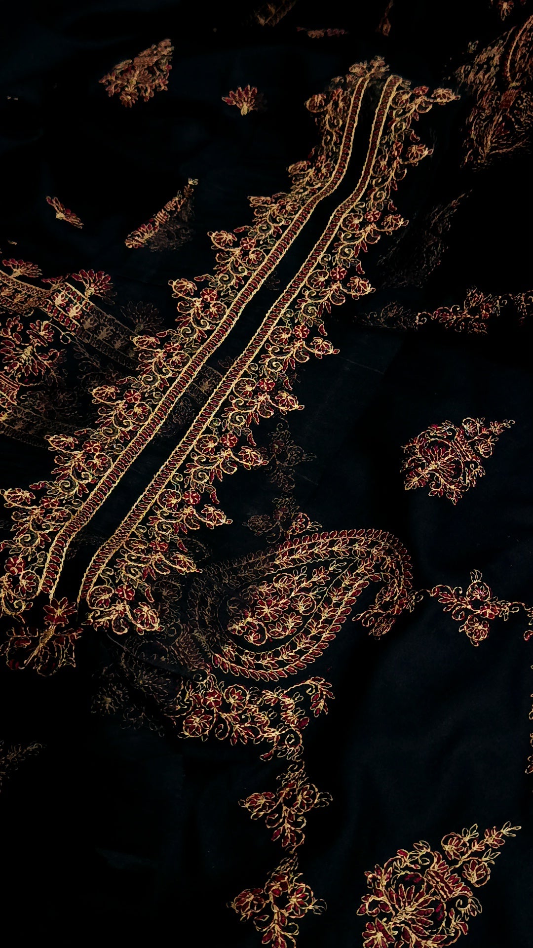 3pc Dhanak Paan jaal black