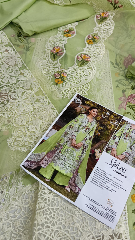 3pc Luxury lawn pista Elaaf