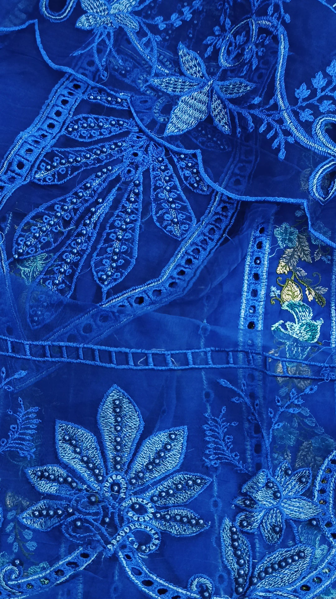 3pc royal blue MB lawn