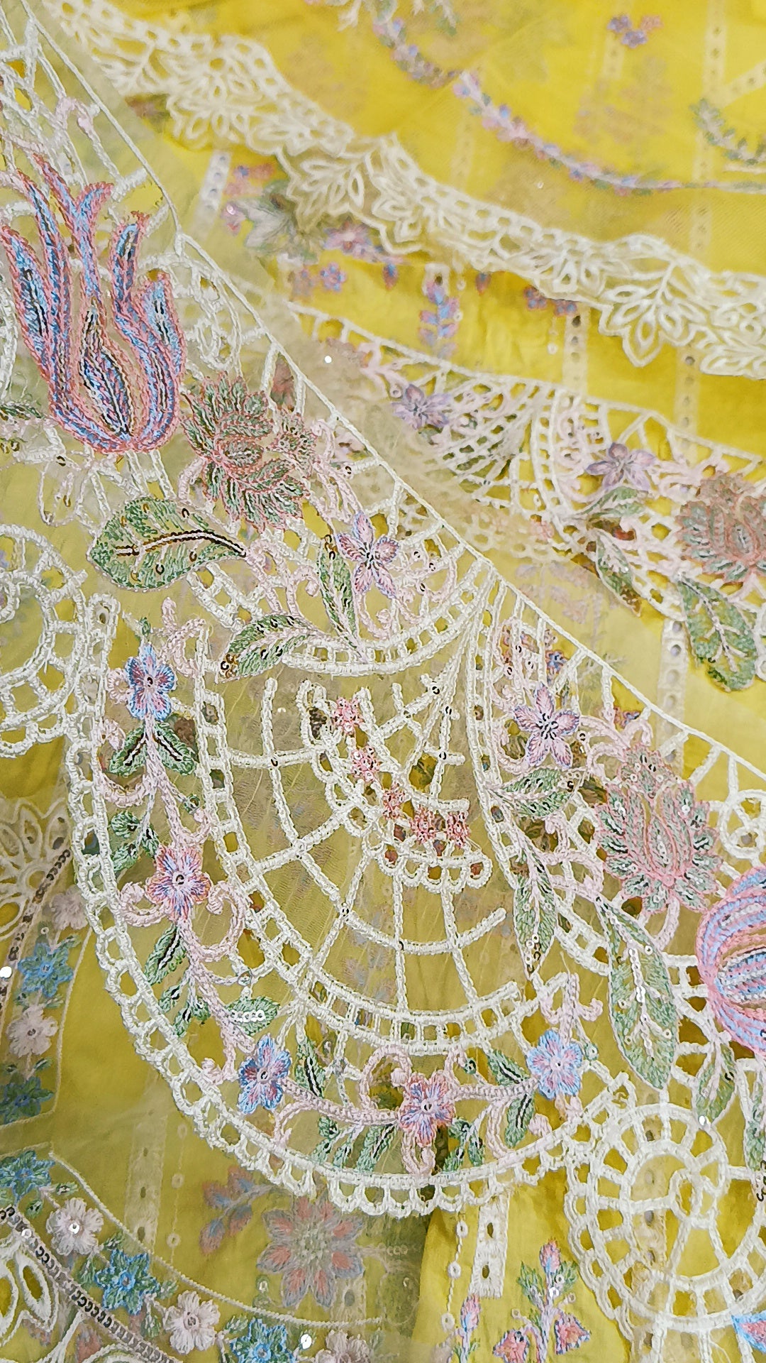 3pc Luxury Tania yellow Lawn