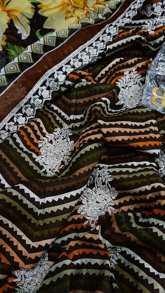 3pc Maria b geometric brown lawn