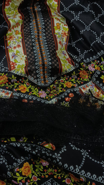 3pc New cut black lawn
