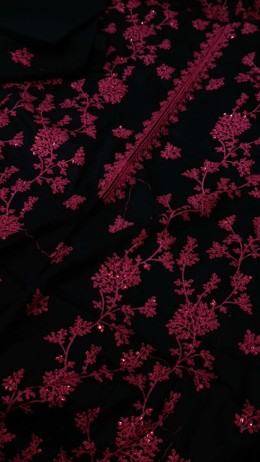 2pc  bisma black pink lawn