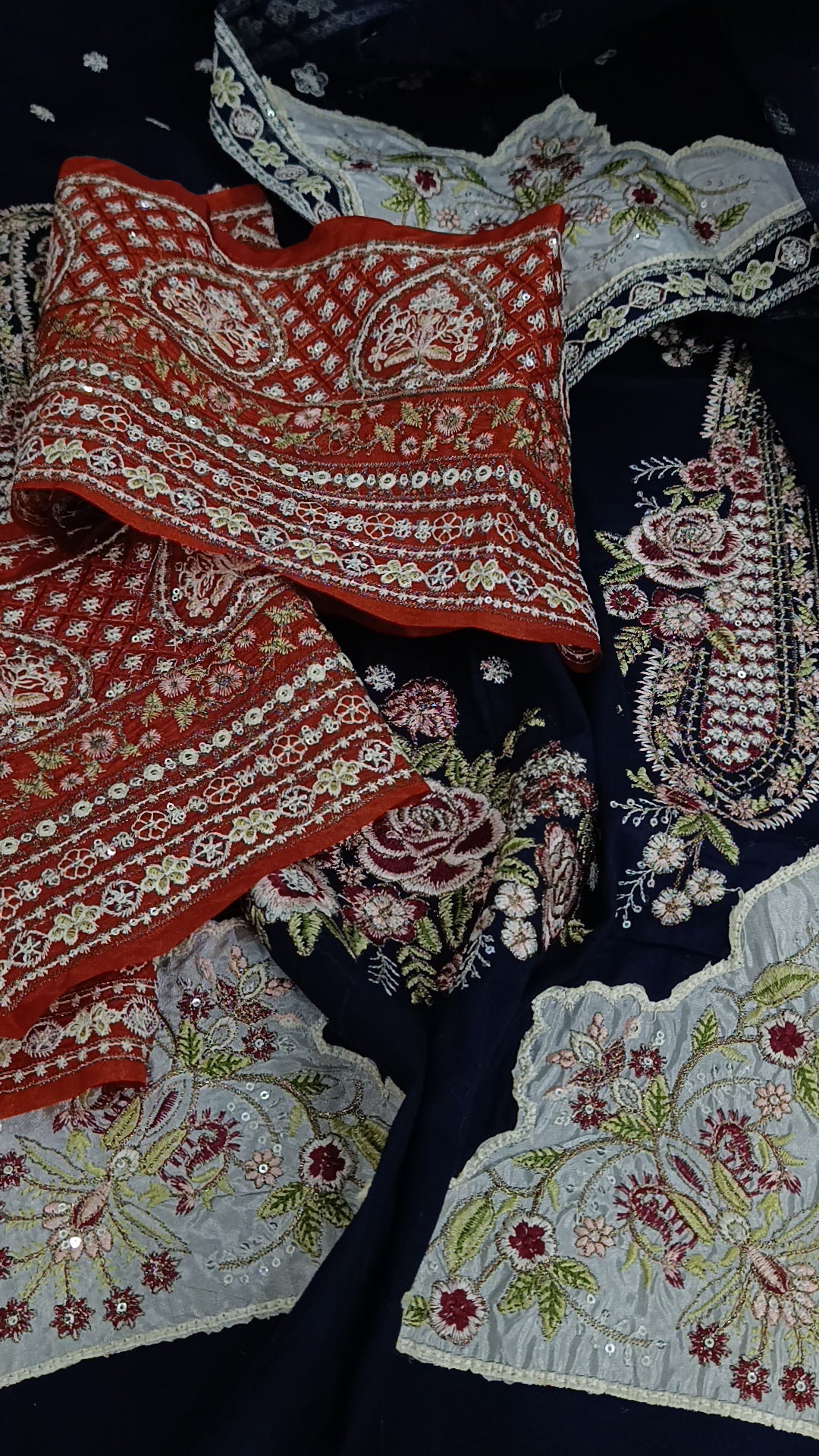 3pc kaftan Ethnic blue