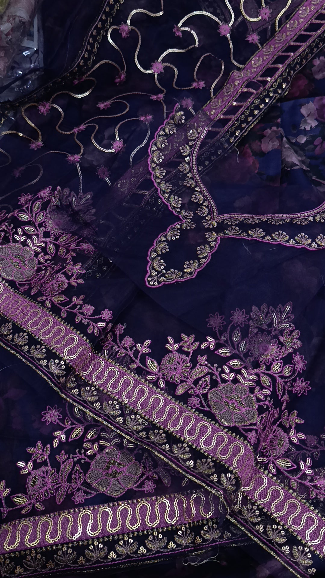 3pc lawn sanon magenta