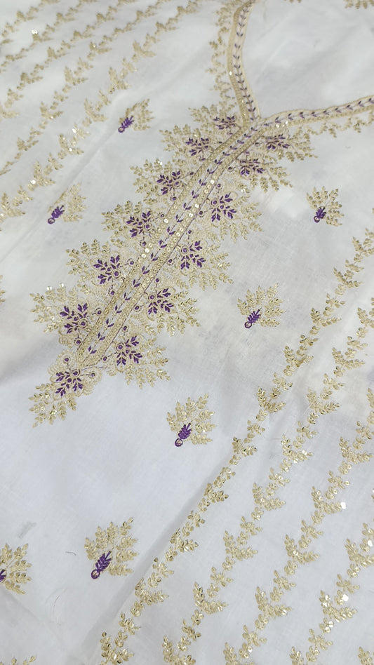 2pc Sana white lawn